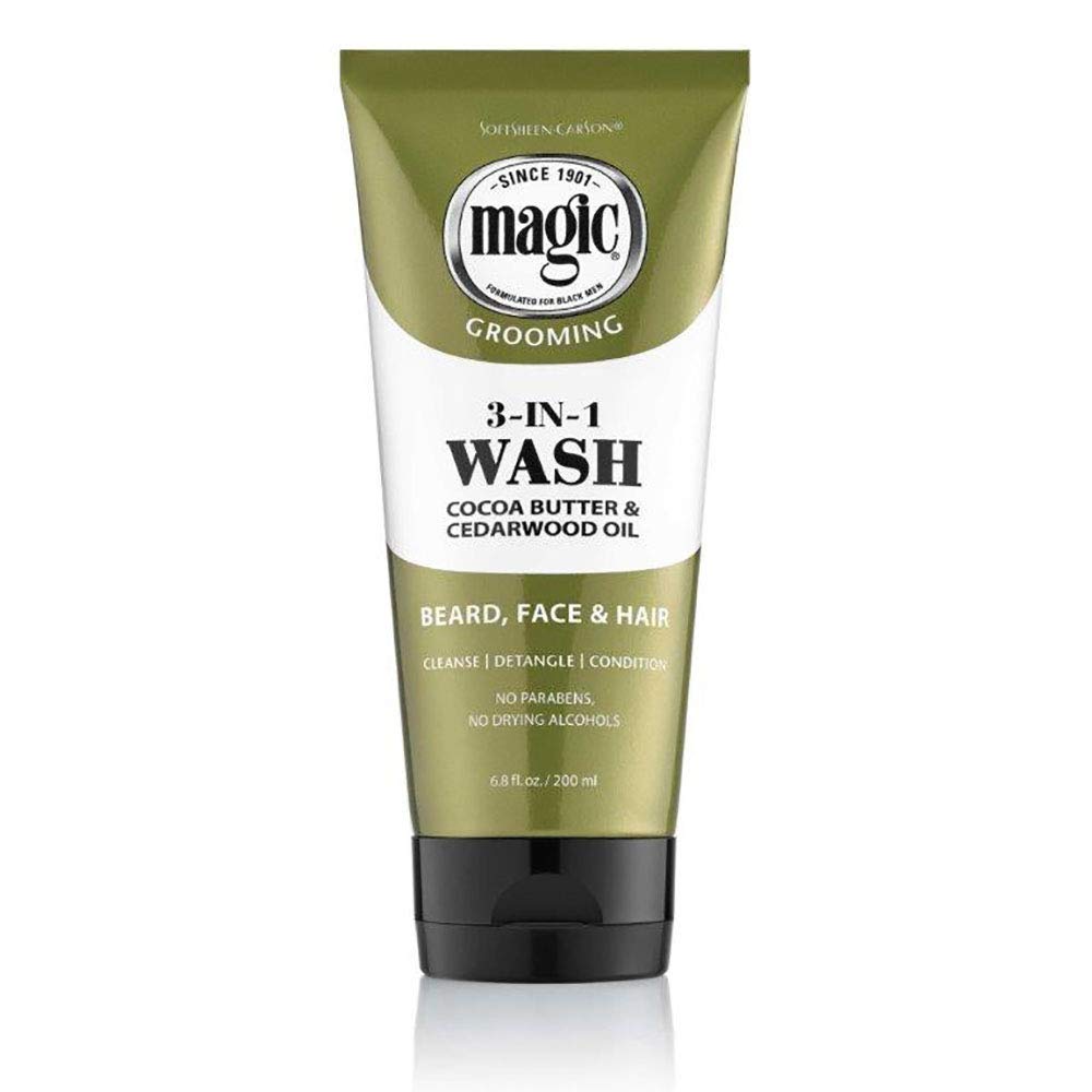 Soft Sheen Carson Magic- 3 IN 1 Beard, Face & Hair Wash