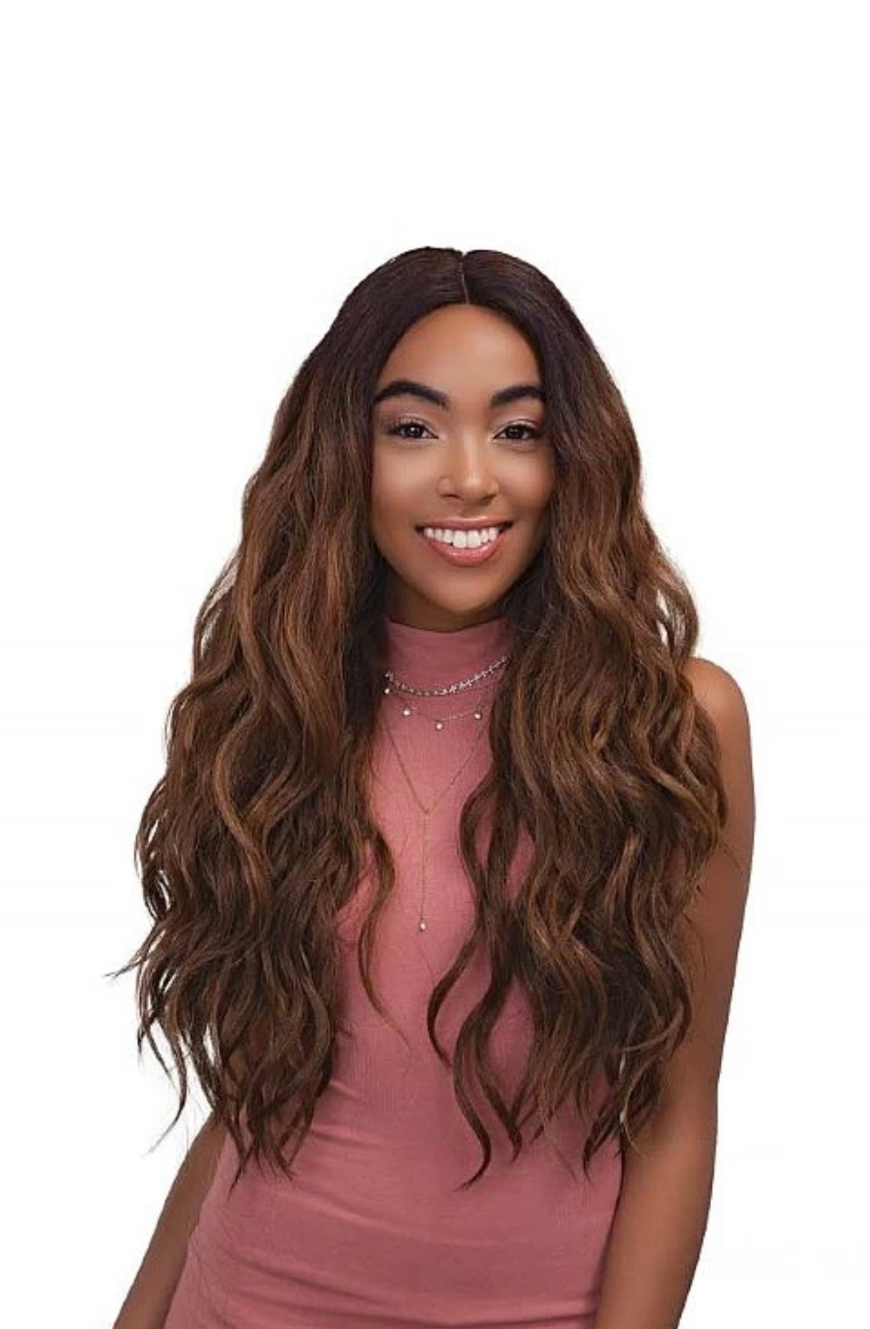 Janet- Synthetic Super Flow Deep Part Lace Front Wig - MOON