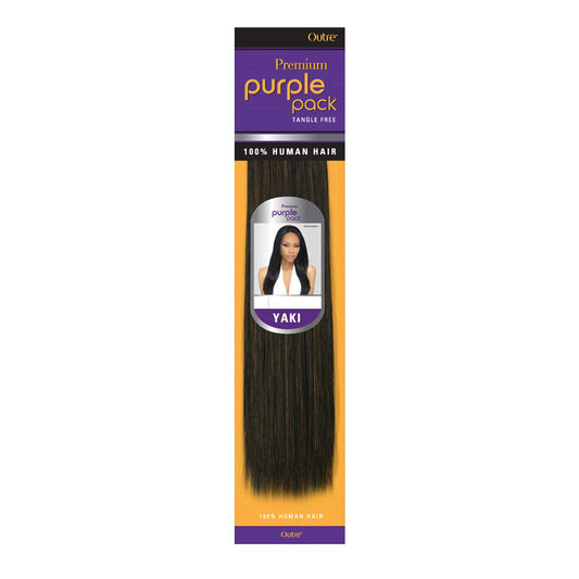 100% Human Hair Purple Pack YAKI 12”