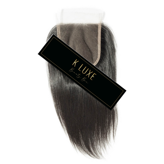 K Luxe- Transparent Lace 5x5 Straight Luxe Closure